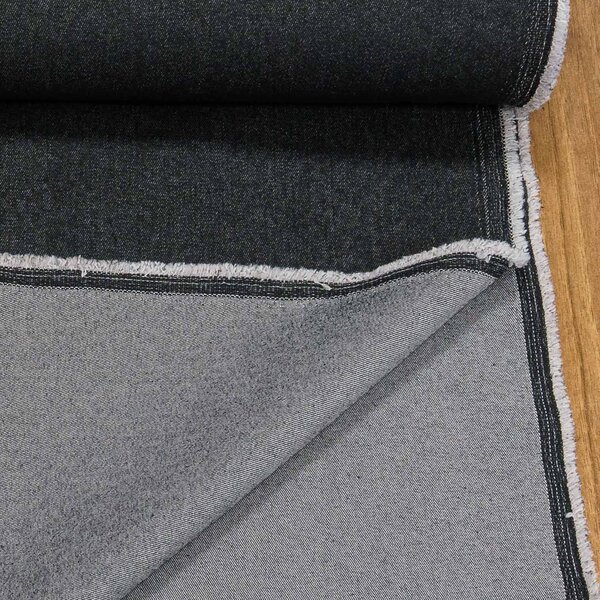 Směsová riflovina (denim, džínovina) 8696 0069, černá, š.150cm (látka v metráži)
