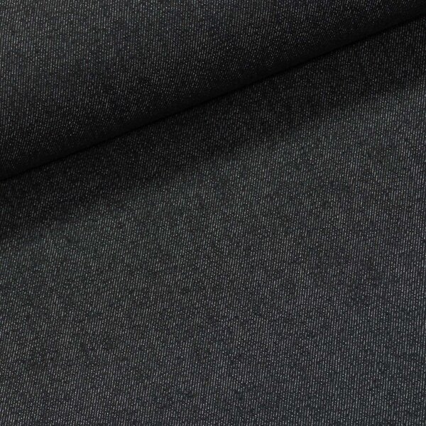 Směsová riflovina (denim, džínovina) 8696 0069, černá, š.150cm (látka v metráži)