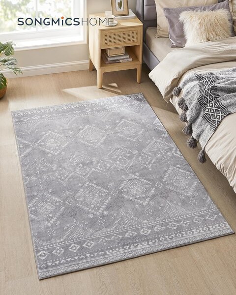 SONGMICS Obdélníkový koberec ORIENT 120x170 cm šedý