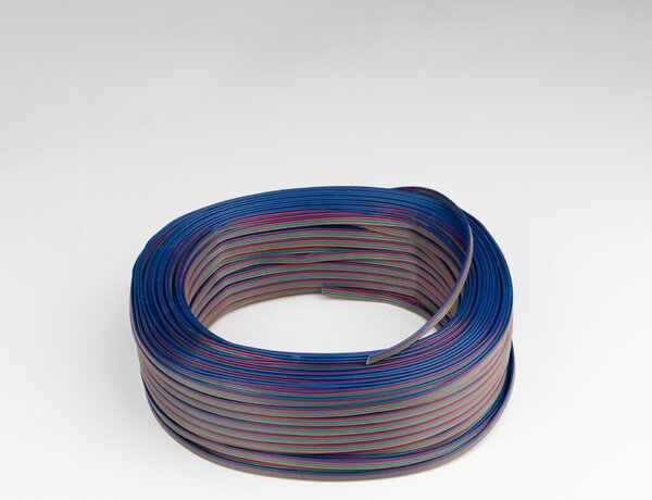 SLC LS kabel 4x0,35mm2 RGB 100m/role IP54