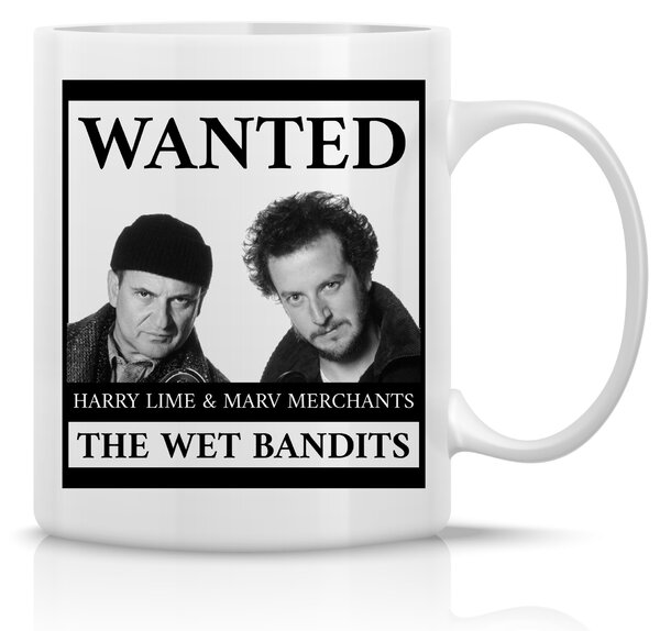 WANTED - klasický bílý keramický hrníček 300 ml