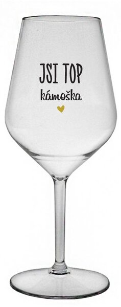 JSI TOP KÁMOŠKA - čirá nerozbitná sklenice na víno 470 ml