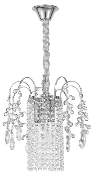 Toolight Křišťálové závěsné osvětlení SWE089-CP 30cm chrom
