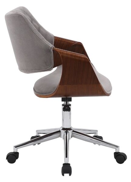 Kancelářská židle Colt, šedá / ořech