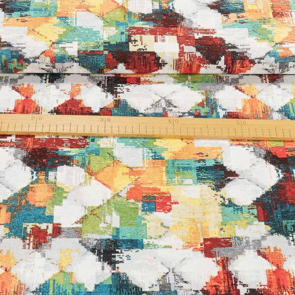 Směsové plátno MULTICOLOR BARVY, barevné šmouhy, š.140cm (látka v metráži)