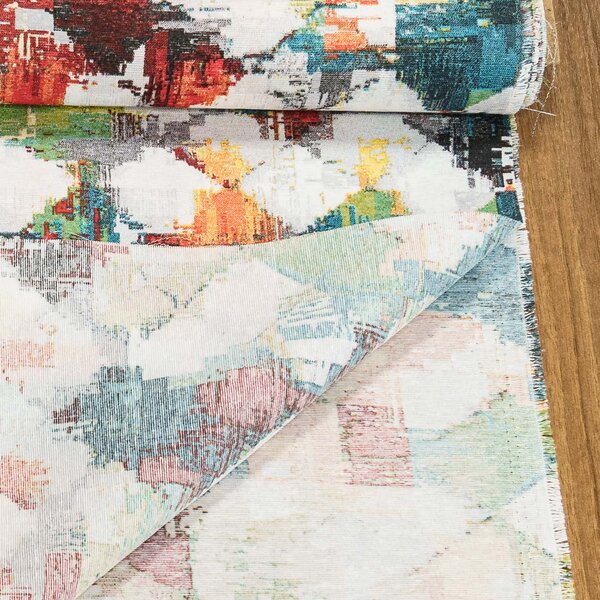 Směsové plátno MULTICOLOR BARVY, barevné šmouhy, š.140cm (látka v metráži)