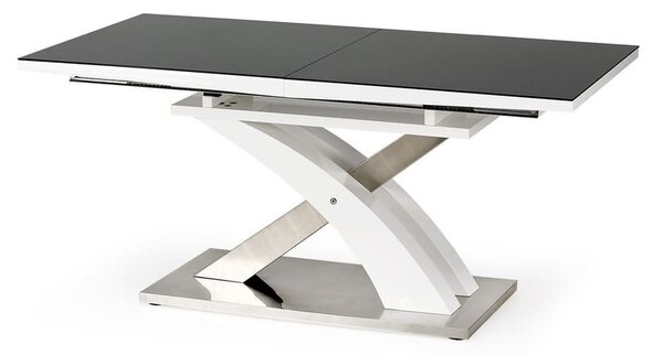 Jídelní stůl Sandor II, černá / bílá