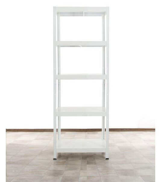 Kovona Celokovový regál 180X60X40 5 polic Lakovaný bílý