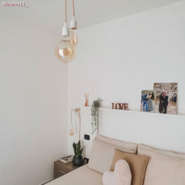 Creative cables Zlatá LED žárovka pro závěsné lampy G125 "love" 5W E27 dekorativní vintage 2000K
