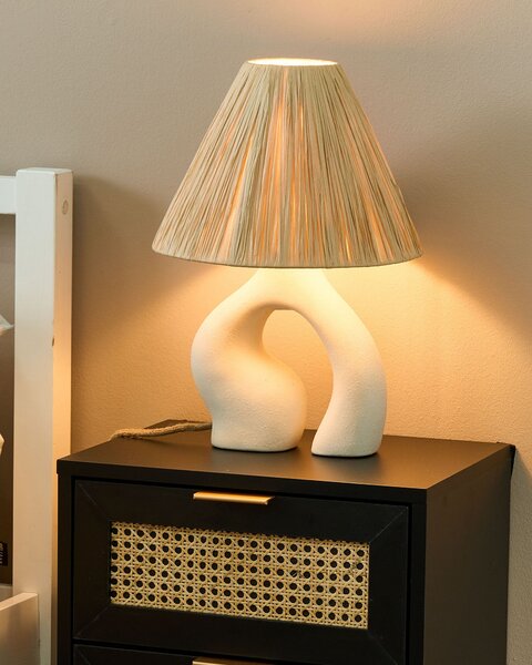Stolní lampa BARBAS Keramika Přírodní