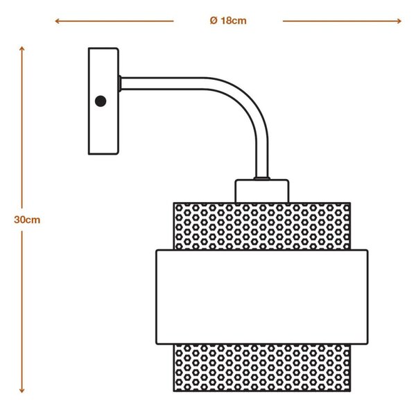 LEDVANCE nástěnné svítidlo Decor Hornet E27 220-240 V