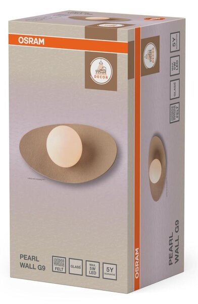 LEDVANCE nástěnné svítidlo Decor Pearl G9 220-240 V béžové