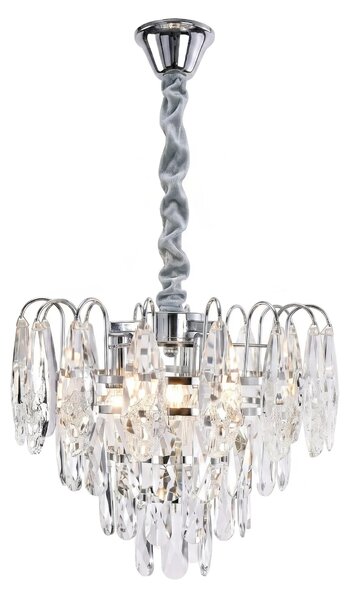 Toolight Křišťálové závěsné osvětlení SWE077-CP 30cm chrom