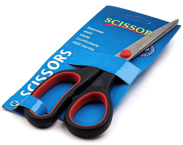 Storex Domácí / krejčovské nůžky 090175, s plastovou rukojetí, délka 20 cm, červeno-černé