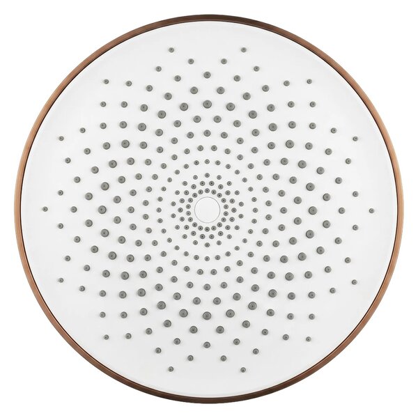 Kruhová hlavová sprcha REA JS-021BRG 22,5 cm, kartačová měď