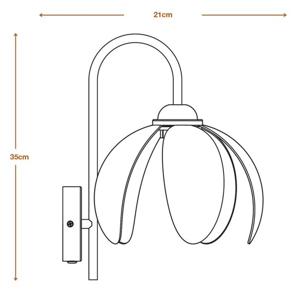 LEDVANCE nástěnné svítidlo Decor Rattan Lotus E27 220-240 V
