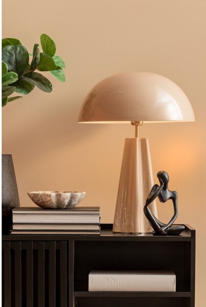 Leitmotiv Stolní designová kovová lampa 2205LB, béžová