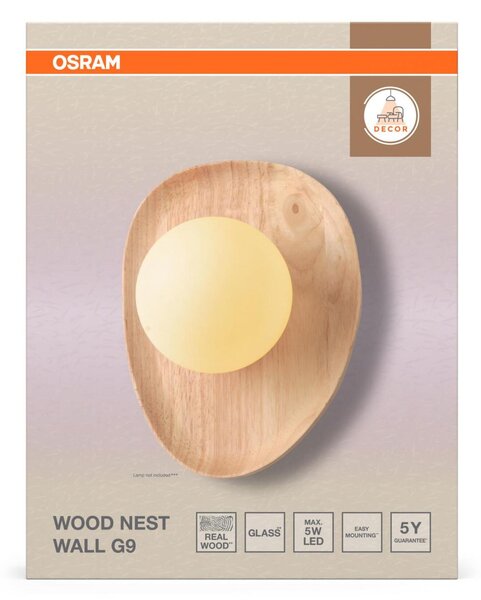 LEDVANCE nástěnné svítidlo Decor Wood Nest 1xG9 220-240 V