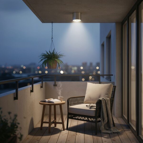 Exteriérové ​​stropní svítidlo Ideal lux 092324 GUN PL1 ALLUMINIO 1xGU10 28W IP44 IP44
