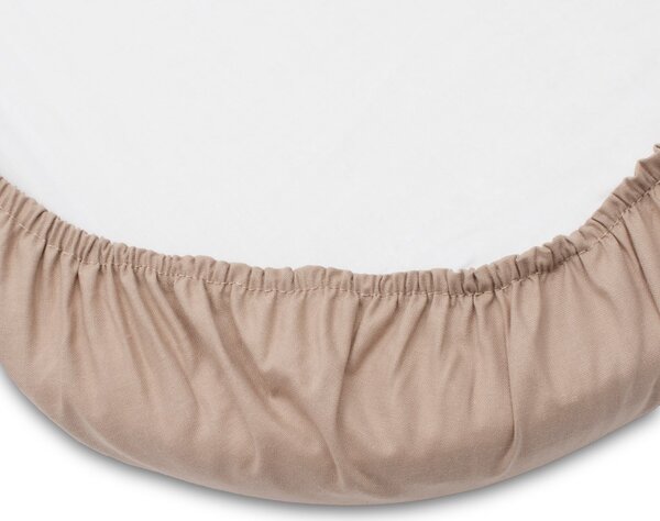 Bavlněné prostěradlo do kočárku New Baby 35x75cm cappuccino