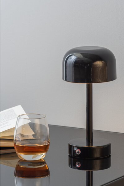 Leitmotiv Stolní bezdrátová nabíjecí LED lampa 2221BK, černá