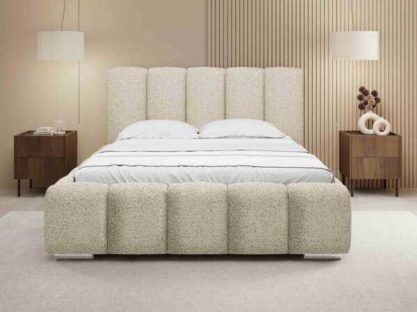 Čalouněná manželská postel Lisko Boucle, Rozměr postele: 140x200, Barva: Abriamo 03 5903211427930