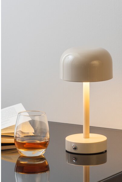 Leitmotiv Stolní bezdrátová nabíjecí LED lampa 2221WG, šedá