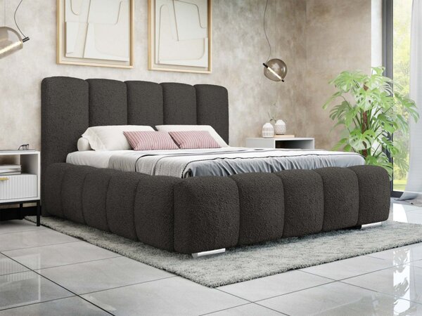 Čalouněná manželská postel Lisko Boucle, Rozměr postele: 140x200, Barva: Abriamo 03 5903211427930