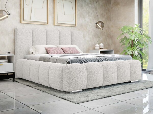 Čalouněná manželská postel Lisko Boucle, Rozměr postele: 140x200, Barva: Abriamo 03 5903211427930