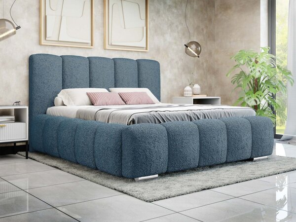 Čalouněná manželská postel Lisko Boucle, Rozměr postele: 140x200, Barva: Abriamo 03 5903211427930