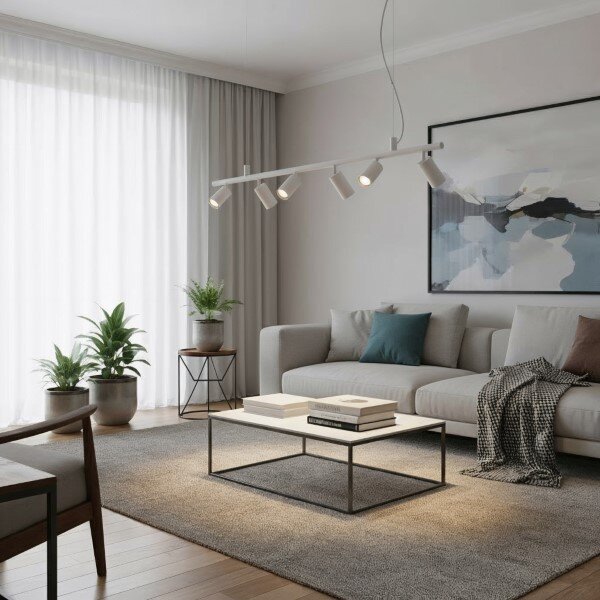 IdealLux 231433 DYNAMITE SP6 závěsné svítidlo GU10 6x28W IP20 bílá