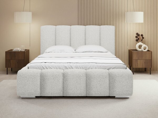 Čalouněná manželská postel Lisko Boucle, Rozměr postele: 140x200, Barva: Abriamo 03 5903211427930
