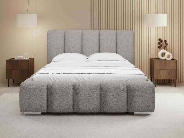 Čalouněná manželská postel Lisko Boucle, Rozměr postele: 140x200, Barva: Abriamo 03 5903211427930