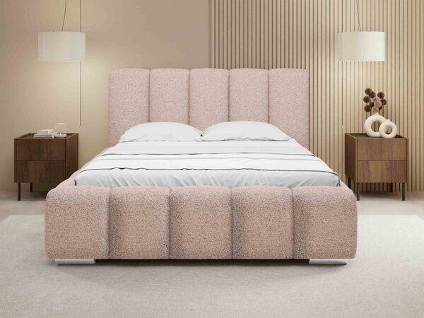 Čalouněná manželská postel Lisko Boucle, Rozměr postele: 140x200, Barva: Abriamo 03 5903211427930