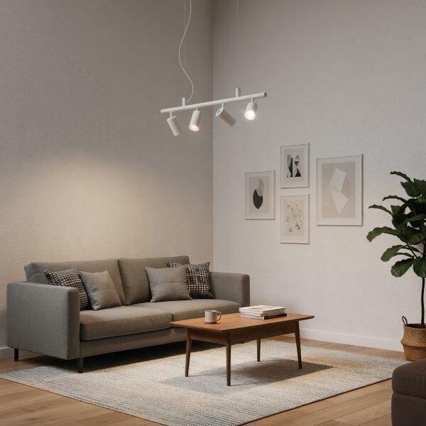 IdealLux 231372 DYNAMITE SP4 závěsné svítidlo GU10 4x28W IP20 bílá