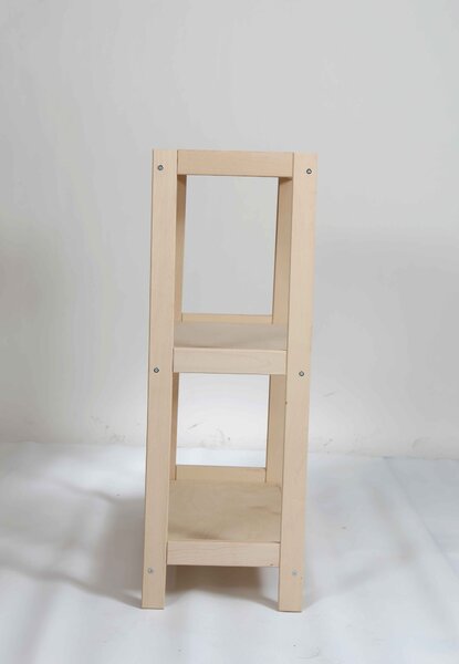 Regál dřevěný bukový počet polic 3 - 93x60x33 cm