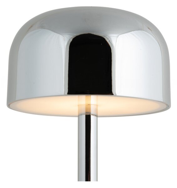 Leitmotiv Stolní bezdrátová nabíjecí LED lampa 2221CH, stříbrná