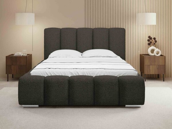 Čalouněná manželská postel Lisko Boucle, Rozměr postele: 140x200, Barva: Abriamo 03 5903211427930