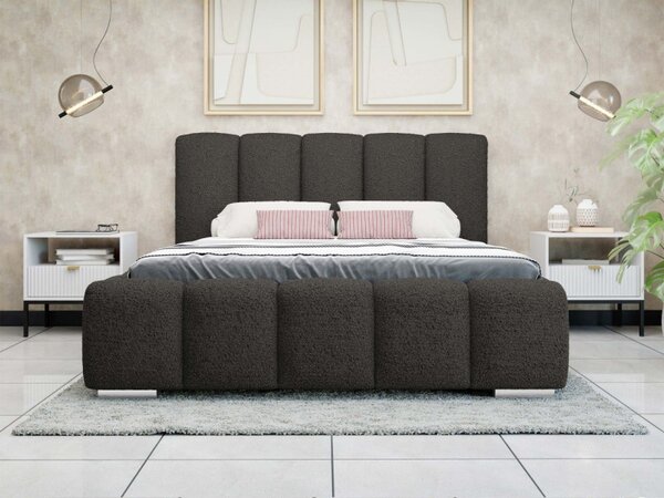 Čalouněná manželská postel Lisko Boucle, Rozměr postele: 140x200, Barva: Abriamo 03 5903211427930