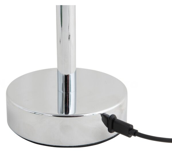 Leitmotiv Stolní bezdrátová nabíjecí LED lampa 2221CH, stříbrná