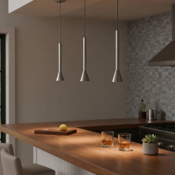 Ideal Lux 285122 DIESIS závěsné svítidlo LED D60mm 7W/660lm 3000K matný nikl