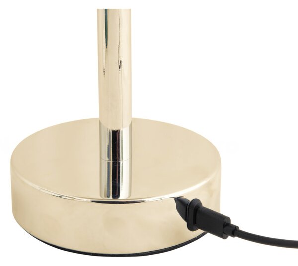 Leitmotiv Stolní bezdrátová nabíjecí LED lampa 2221GD, zlatá