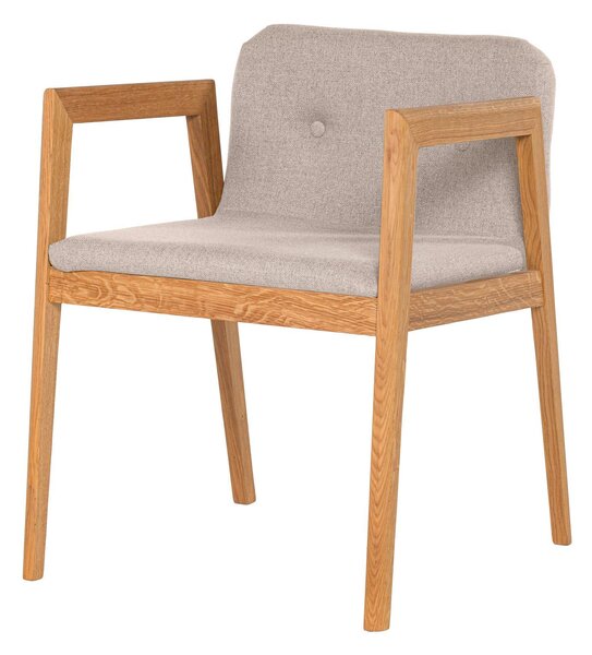 Židle s područkami ID s béžovým polstrováním