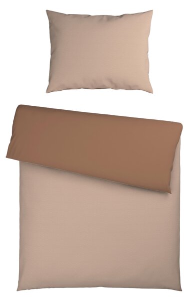 OBOUSTRANNÉ POVLEČENÍ, béžová hnědá, 140/200 cm Dieter Knoll - Povlečení