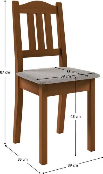 Kondela Jídelní židle (2 ks) Rendy K3 - bronz hnědý / světle šedá