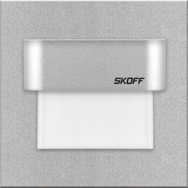 Schodišťové světlo Skoff Tango 10 V, 0,8 W, hliník Barevná teplota: Teplá bílá, Krytí IP: IP20