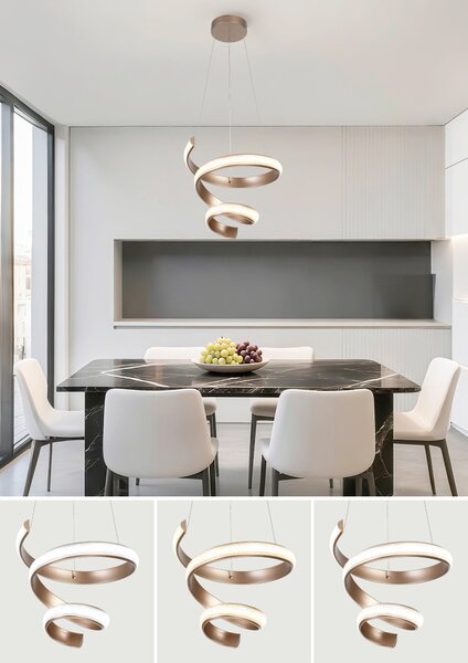 ZÁVĚSNÉ LED SVÍTIDLO, 37/150 cm Novel - Závěsná LED svítidla