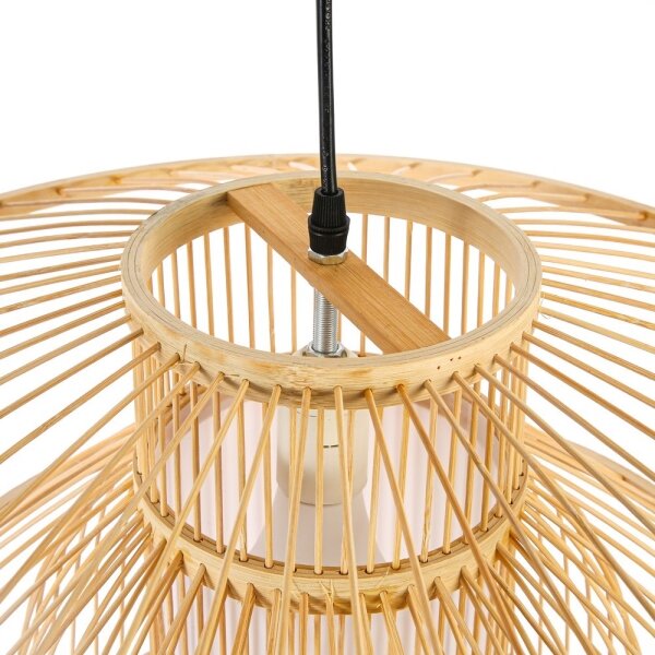 Immax 08255L - Lustr na lanku PINCHOS 1xE27/40W/230V pr. 50 cm bambus