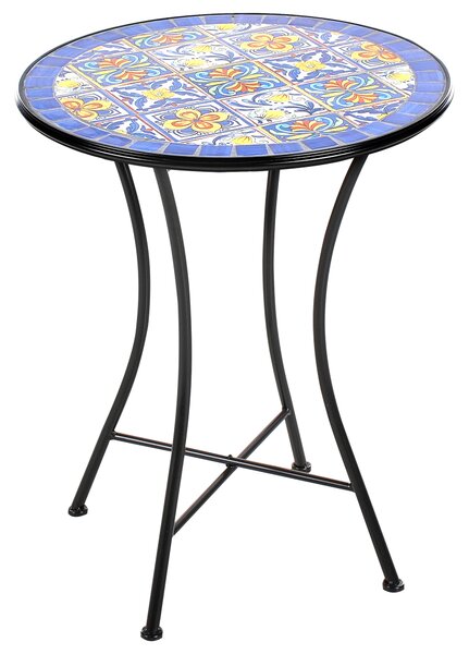 Bistro stolek CORIANO 60 cm 60 cm Kov Modrá