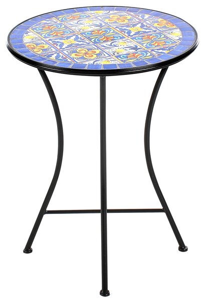 Bistro stolek CORIANO 60 cm 60 cm Kov Modrá